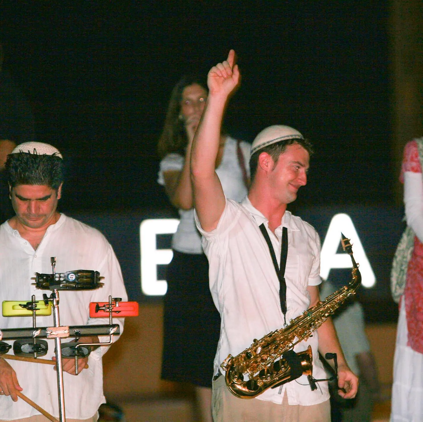 Live sax with a wedding band