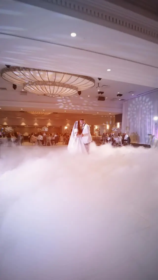 Grand wedding entrance in a Toronto ballroom