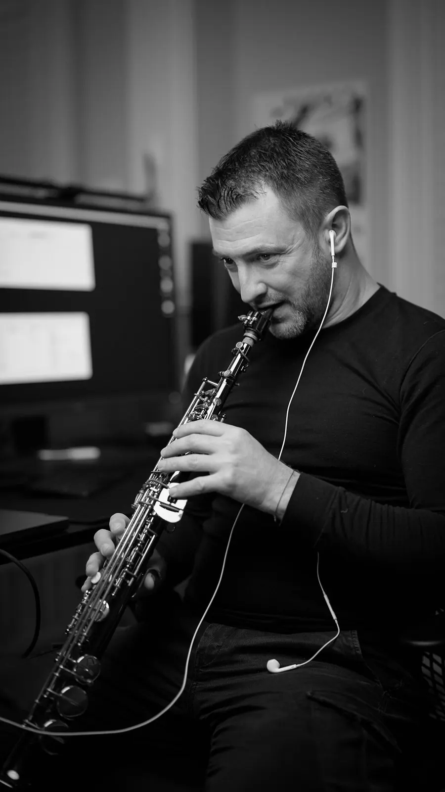 Soprano saxophone performance
